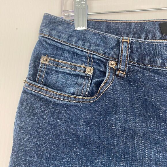 Calvin Klein Flare Bootcut Blue Jeans Women's Size 10 Stretch‎ embroidery - Picture 8 of 16
